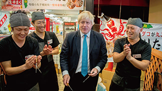 ロンドン市長ボリス・ジョンソン氏 来店